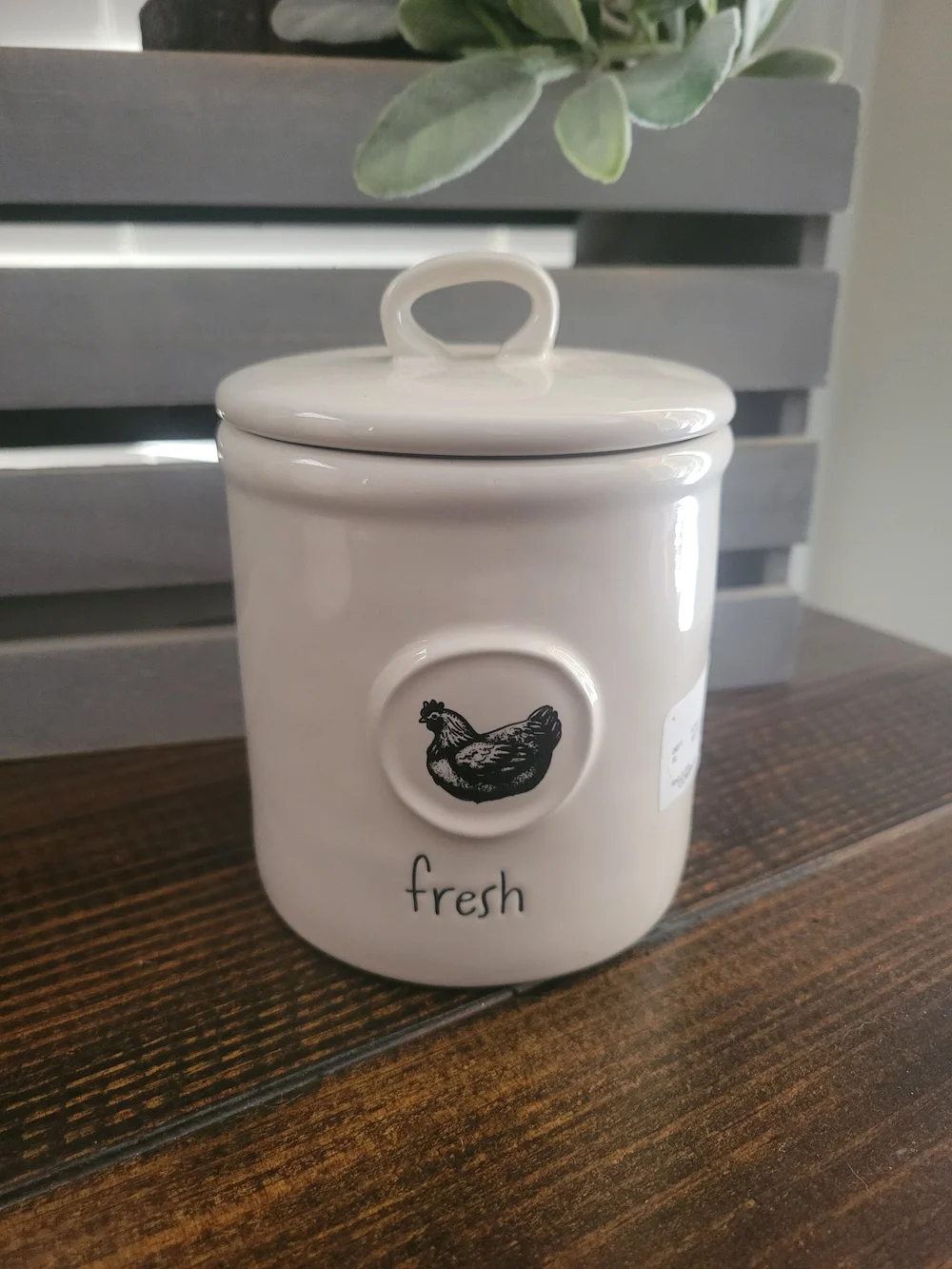 Rae Dunn Ceramic Farmhouse White Canister Set - 3 Piece